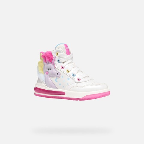 Shoes with lights SKETLITE GIRL White/Multicolor - image number 3 | GEOX