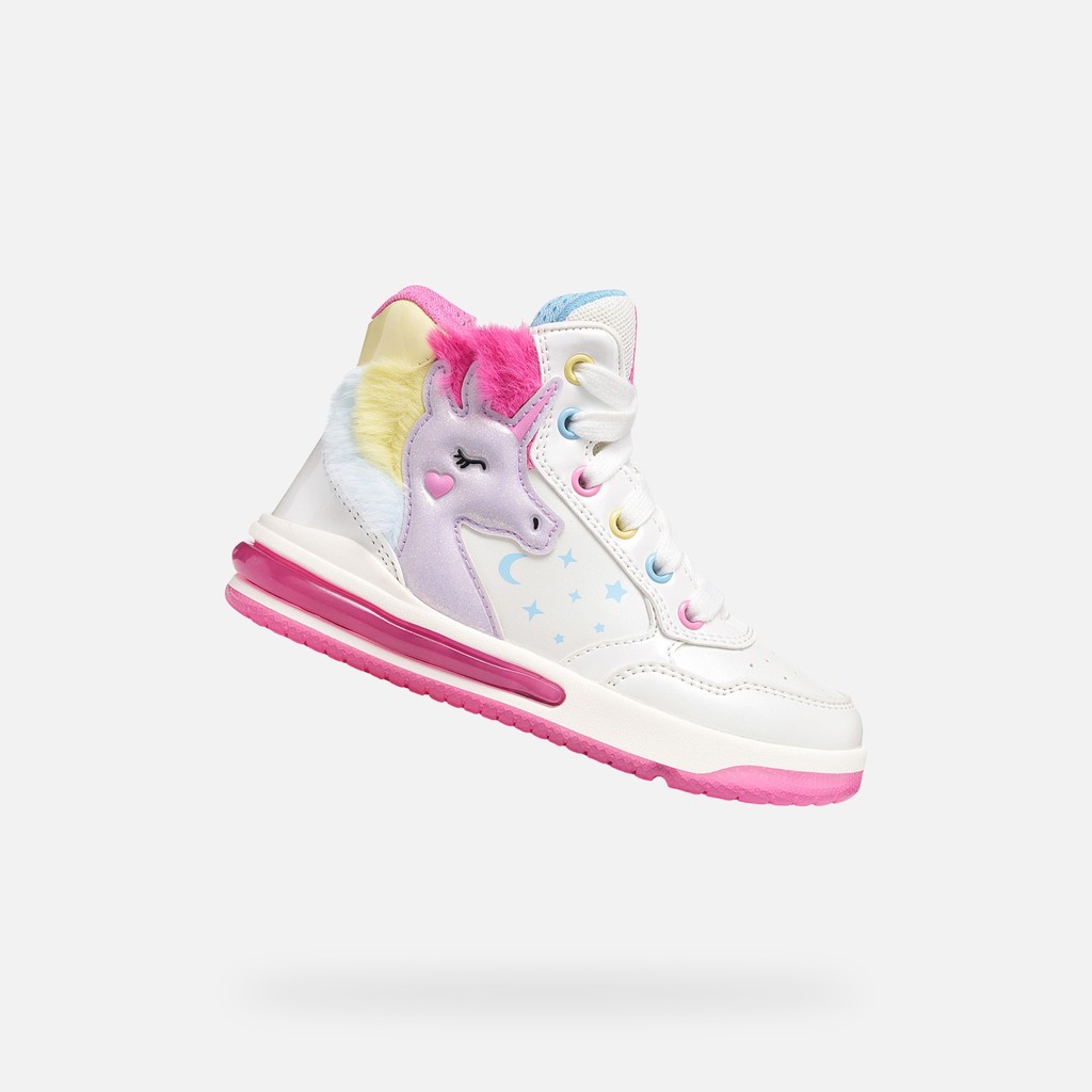 Shoes with lights SKETLITE GIRL White/Multicolor - image number 0 | GEOX