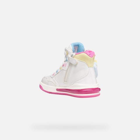 Shoes with lights SKETLITE GIRL White/Multicolor - image number 4 | GEOX