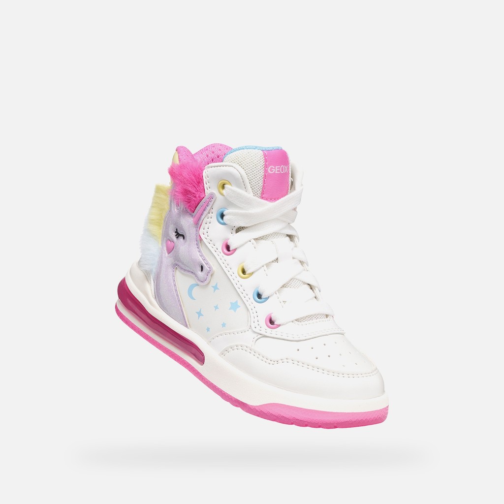 Shoes with lights SKETLITE GIRL White/Multicolor - image number 5 | GEOX