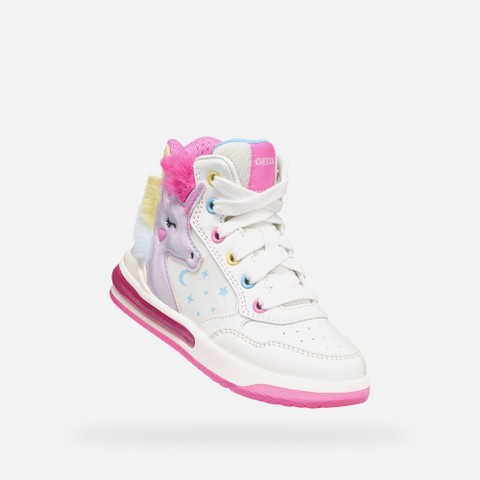 Shoes with lights SKETLITE GIRL White/Multicolor - image number 5 | GEOX