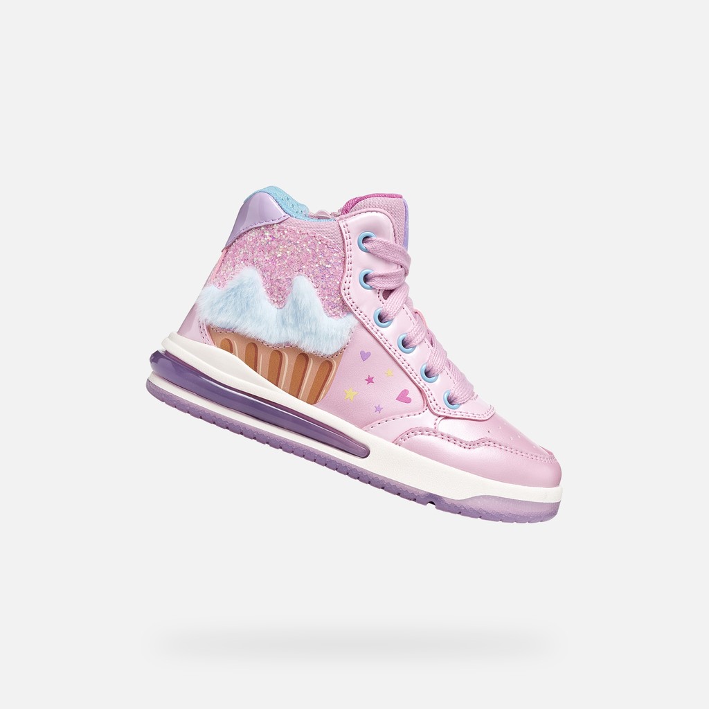 Light-up shoes SKETLITE GIRL Pink/Sky - image number 0 | GEOX