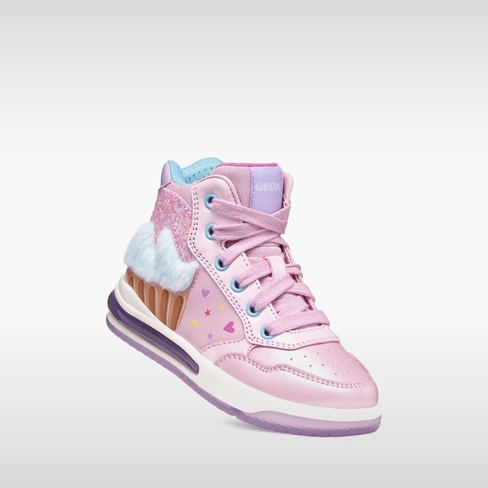 Light-up shoes SKETLITE GIRL Pink/Sky | GEOX