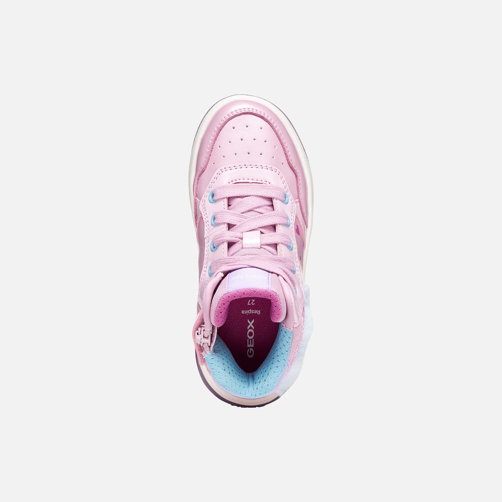 Light-up shoes SKETLITE GIRL Pink/Sky - image number 6 | GEOX