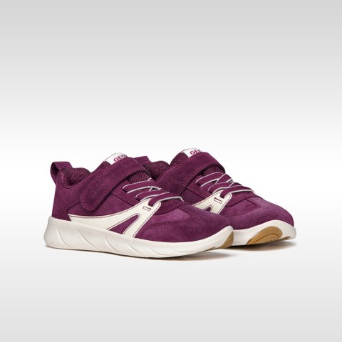 Lightweight and flexible Barefoot shoes FOOT-RUN GIRL Dark purple/White - image number 7 | GEOX