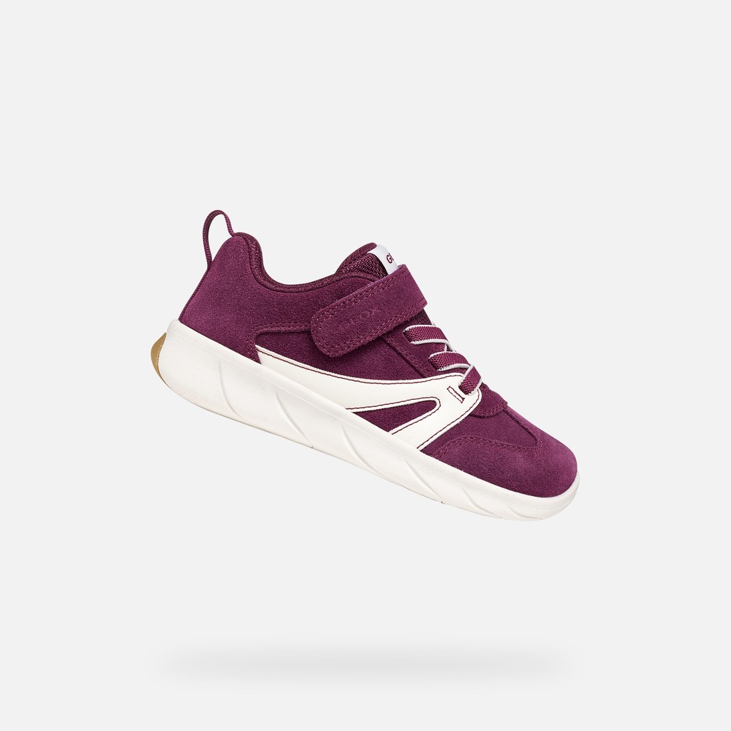 Lightweight and flexible Barefoot shoes FOOT-RUN GIRL Dark purple/White - image number 0 | GEOX