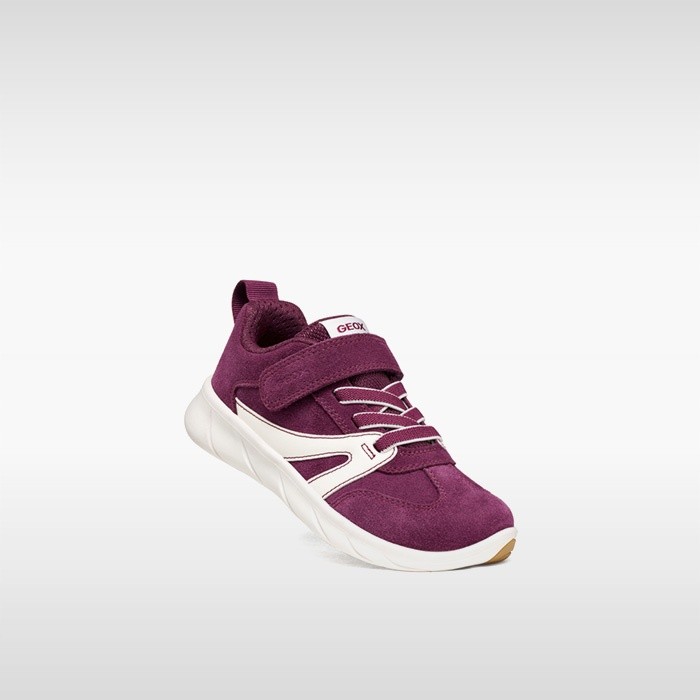 Lightweight and flexible Barefoot shoes FOOT-RUN GIRL Dark purple/White | GEOX