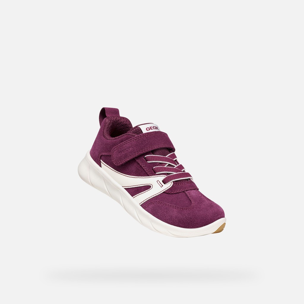 Lightweight and flexible Barefoot shoes FOOT-RUN GIRL Dark purple/White - image number 4 | GEOX