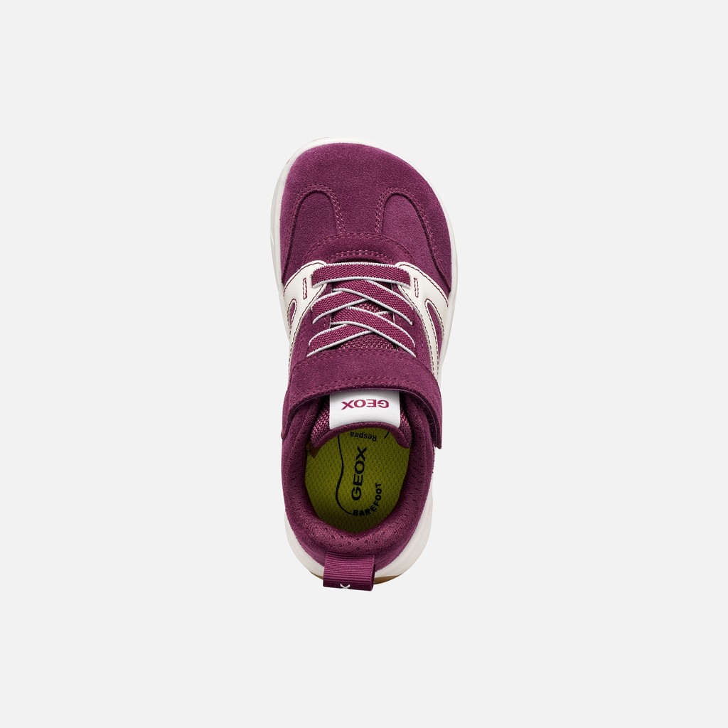 Lightweight and flexible Barefoot shoes FOOT-RUN GIRL Dark purple/White - image number 5 | GEOX
