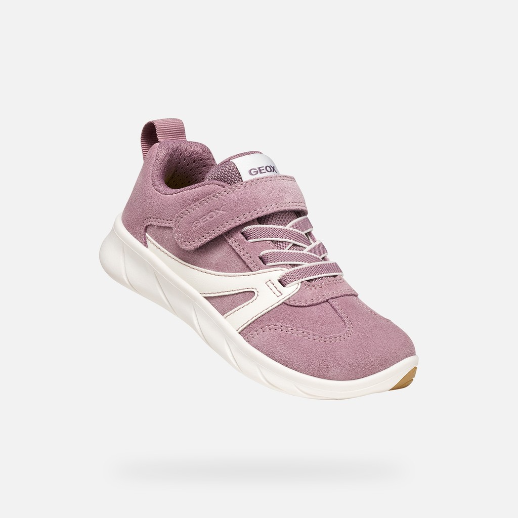 Lightweight and flexible Barefoot shoes FOOT-RUN GIRL Old rose/White - image number 4 | GEOX