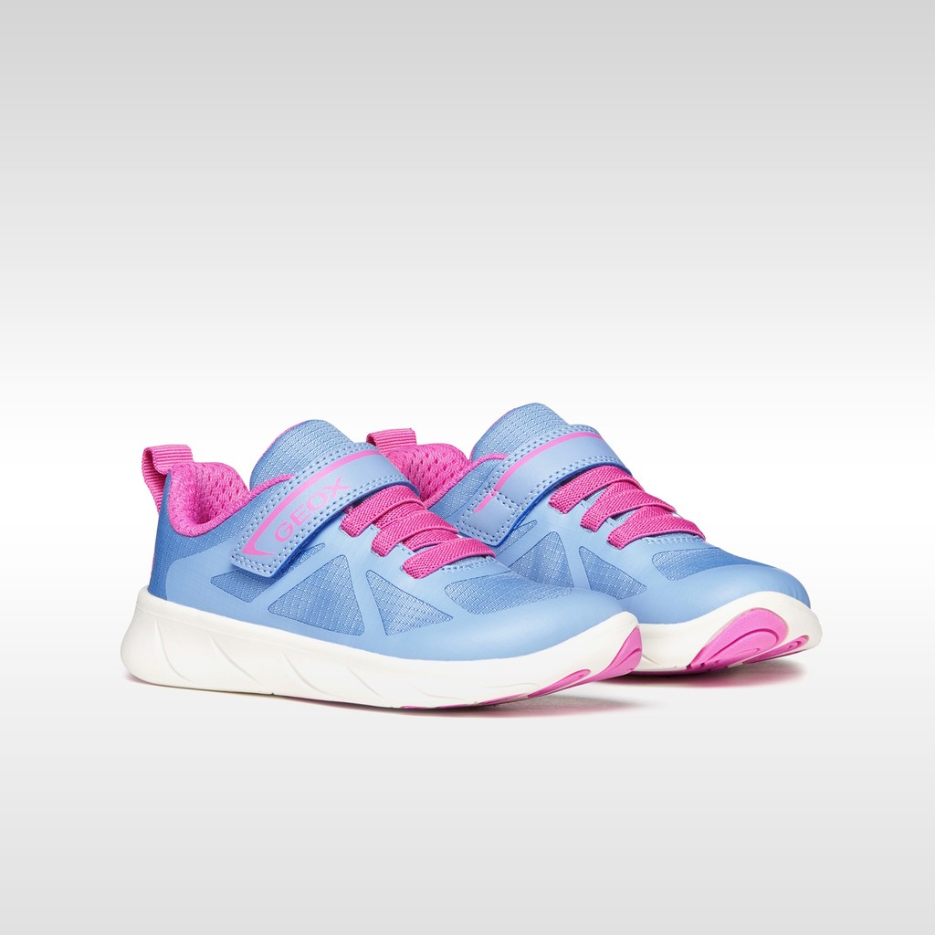 Chaussures Barefoot souples FOOT-RUN FILLE Bleu clair/Fuchsia - image number 7 | GEOX