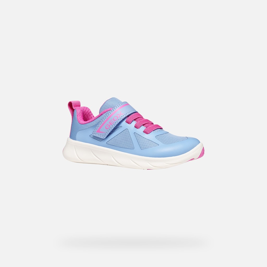 Lightweight and flexible Barefoot shoes FOOT-RUN GIRL Light blue/Fuchsia - image number 2 | GEOX