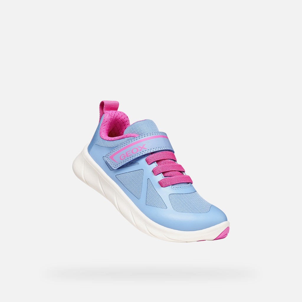Lightweight and flexible Barefoot shoes FOOT-RUN GIRL Light blue/Fuchsia - image number 4 | GEOX