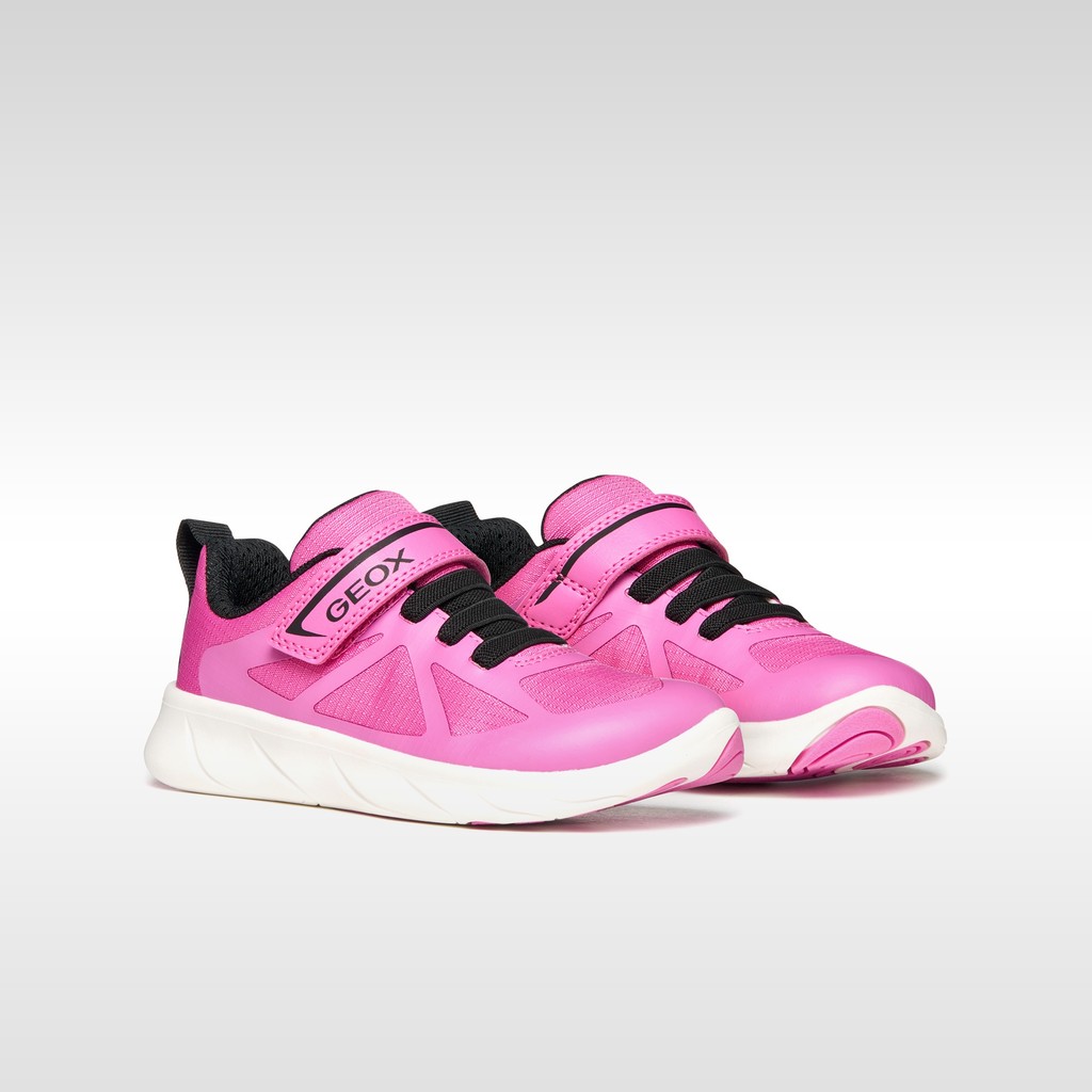 Chaussures Barefoot souples FOOT-RUN FILLE Fuchsia/Noir - image number 7 | GEOX