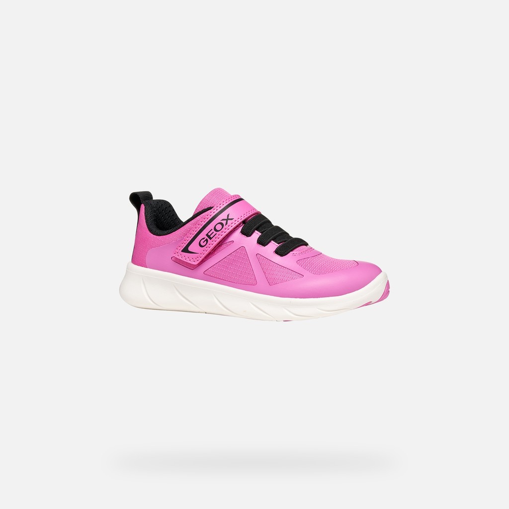 Lightweight and flexible Barefoot shoes FOOT-RUN GIRL Fuchsia/Black - image number 2 | GEOX