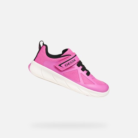 Lightweight and flexible Barefoot shoes FOOT-RUN GIRL Fuchsia/Black | GEOX