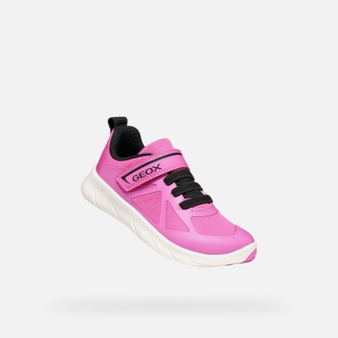 Lightweight and flexible Barefoot shoes FOOT-RUN GIRL Fuchsia/Black - image number 4 | GEOX
