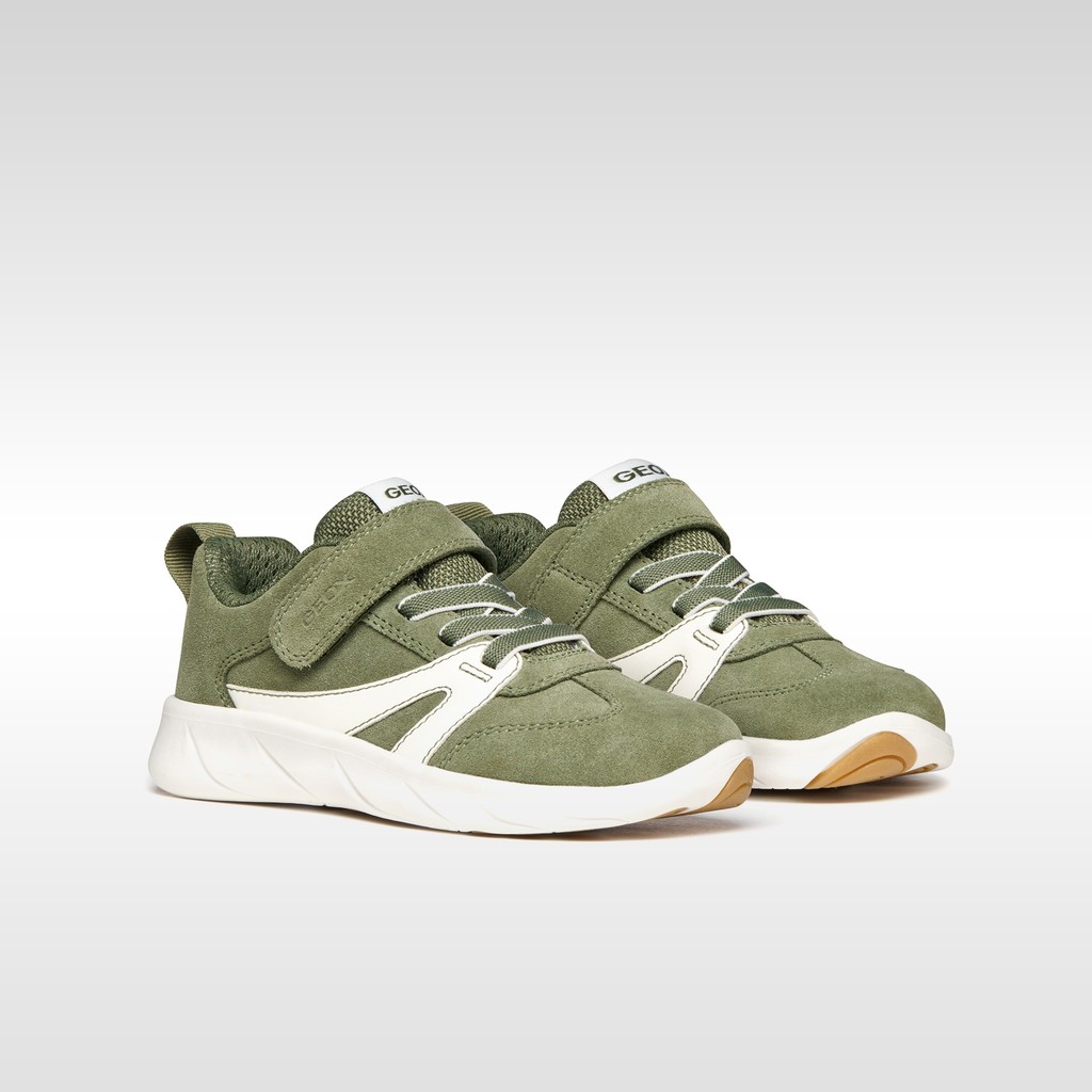 Lightweight and flexible Barefoot shoes FOOT-RUN BOY Sage/White - image number 7 | GEOX