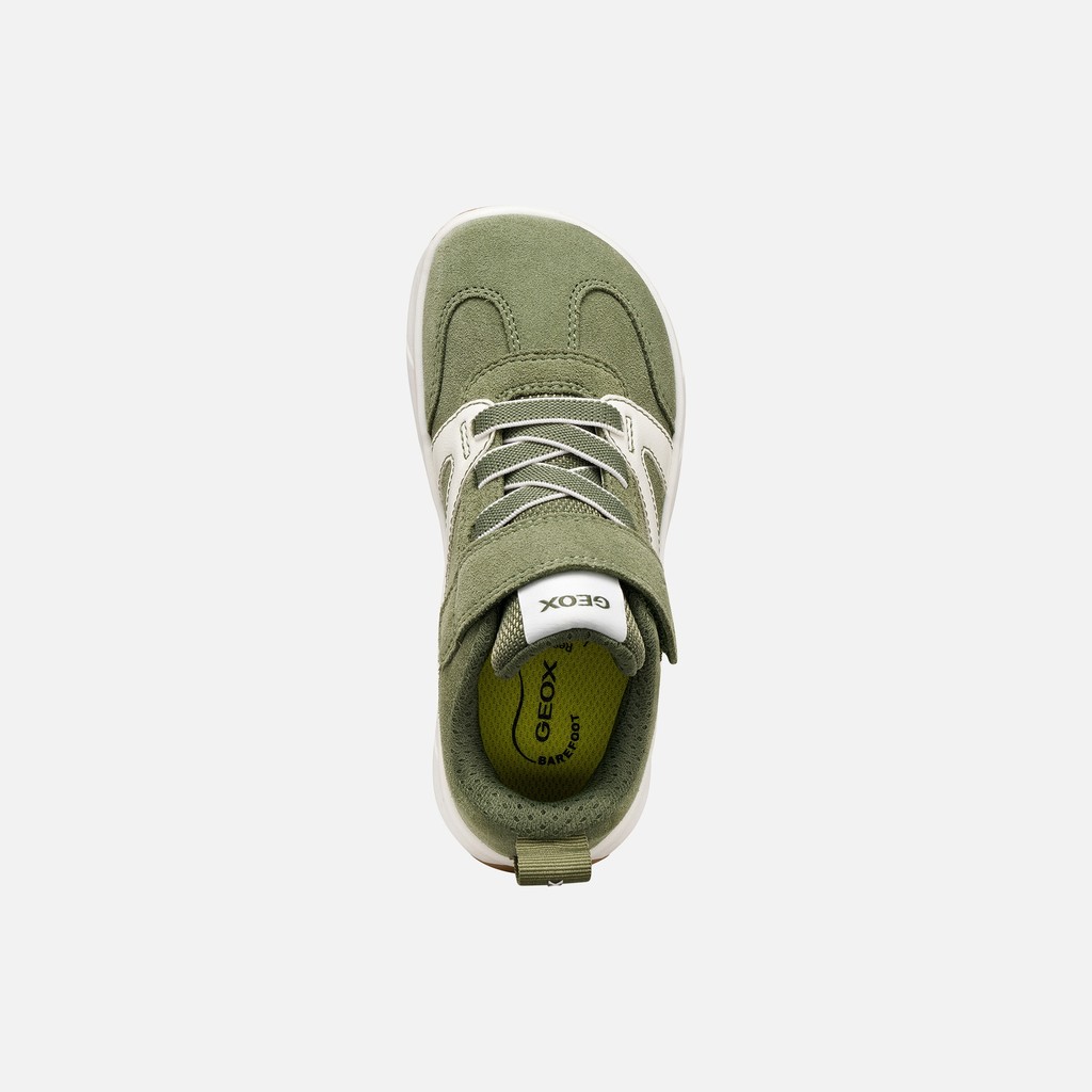 Lightweight and flexible Barefoot shoes FOOT-RUN BOY Sage/White - image number 5 | GEOX