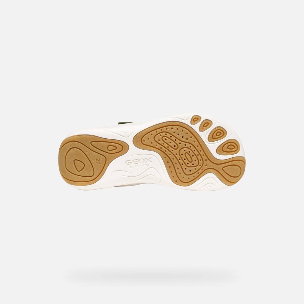 Lightweight and flexible Barefoot shoes FOOT-RUN BOY Sage/White - image number 6 | GEOX