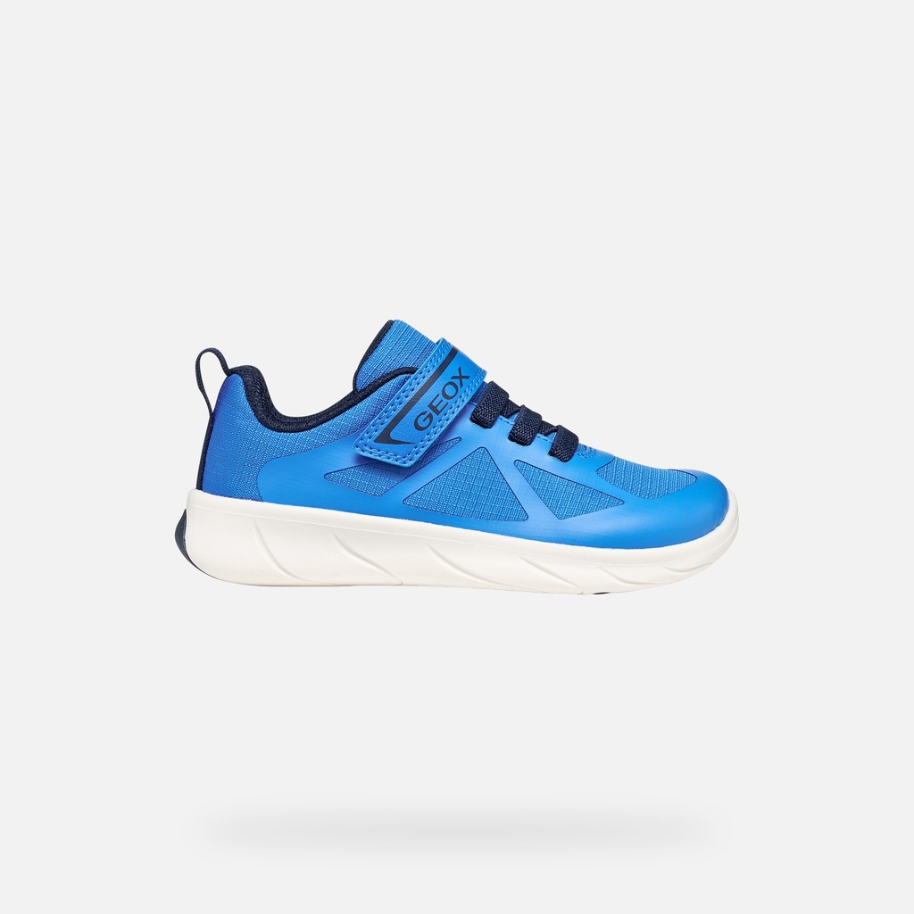 Chaussures Barefoot souples FOOT-RUN GAR&Ccedil;ON Bleu clair/Bleu marine - image number 1 | GEOX