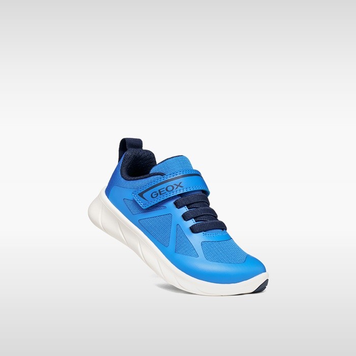 Lightweight and flexible Barefoot shoes FOOT-RUN BOY Light Blue/Navy | GEOX