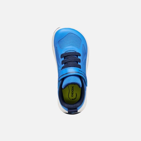 Chaussures Barefoot souples FOOT-RUN GAR&Ccedil;ON Bleu clair/Bleu marine - image number 5 | GEOX
