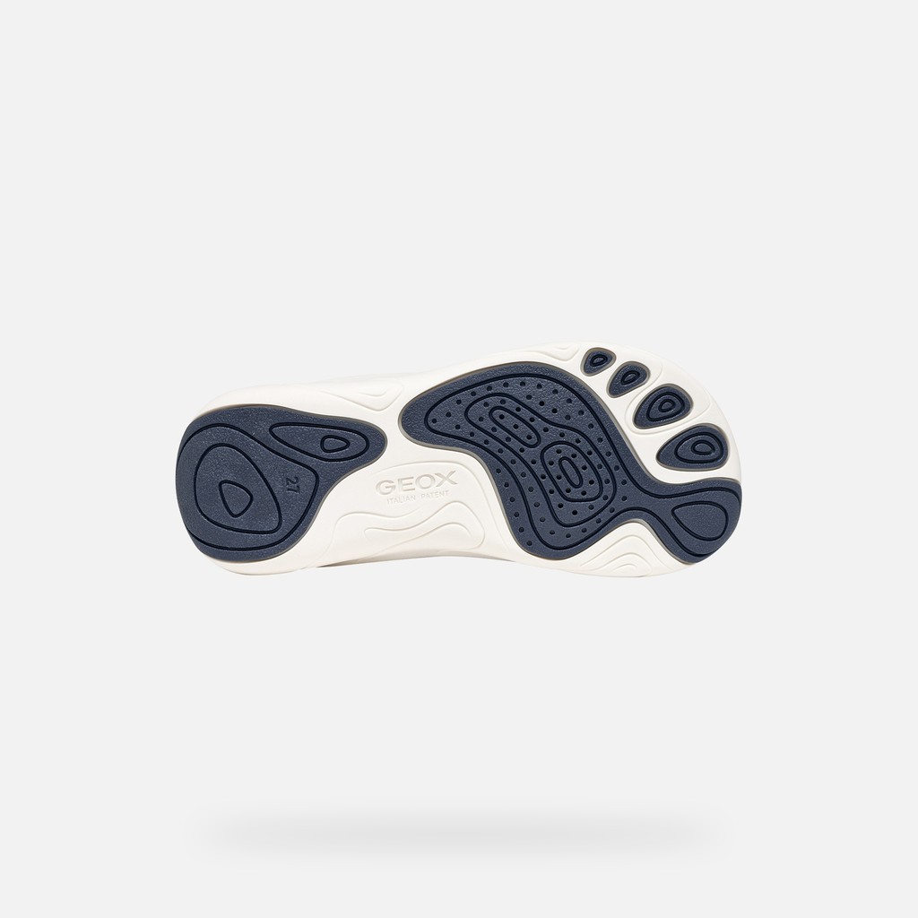 Chaussures Barefoot souples FOOT-RUN GAR&Ccedil;ON Bleu clair/Bleu marine - image number 6 | GEOX