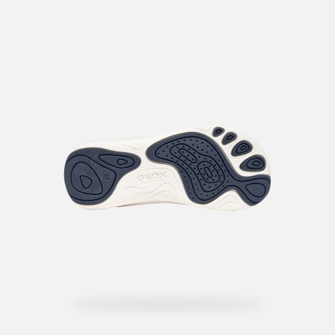 Chaussures Barefoot souples FOOT-RUN GAR&Ccedil;ON Bleu clair/Bleu marine - image number 6 | GEOX