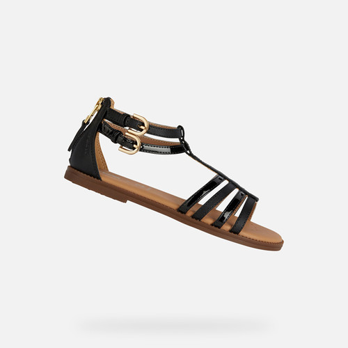 Buy Black Flat Sandals for Women by CATWALK Online | Ajio.com-anthinhphatland.vn