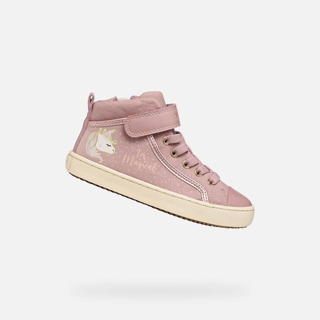 Velcro shoes KALISPERA GIRL Antique rose/Light gold - image number 0 | GEOX
