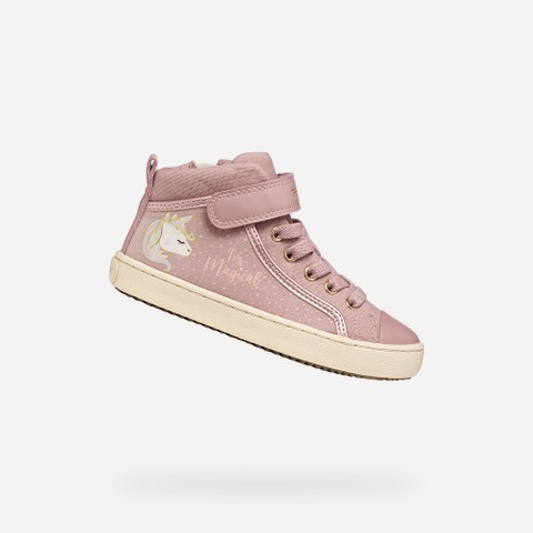 Velcro shoes KALISPERA GIRL Antique rose/Light gold | GEOX