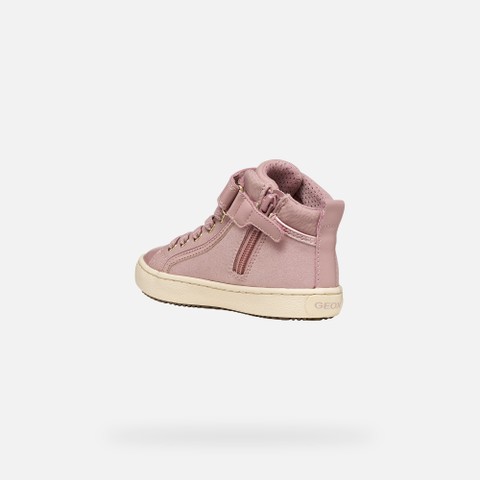 Velcro shoes KALISPERA GIRL Antique rose/Light gold - image number 3 | GEOX