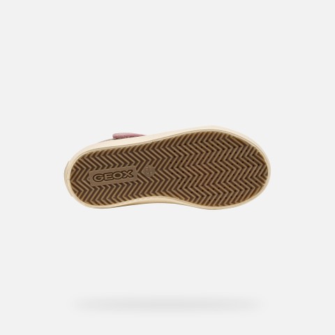 Velcro shoes KALISPERA GIRL Antique rose/Light gold - image number 6 | GEOX