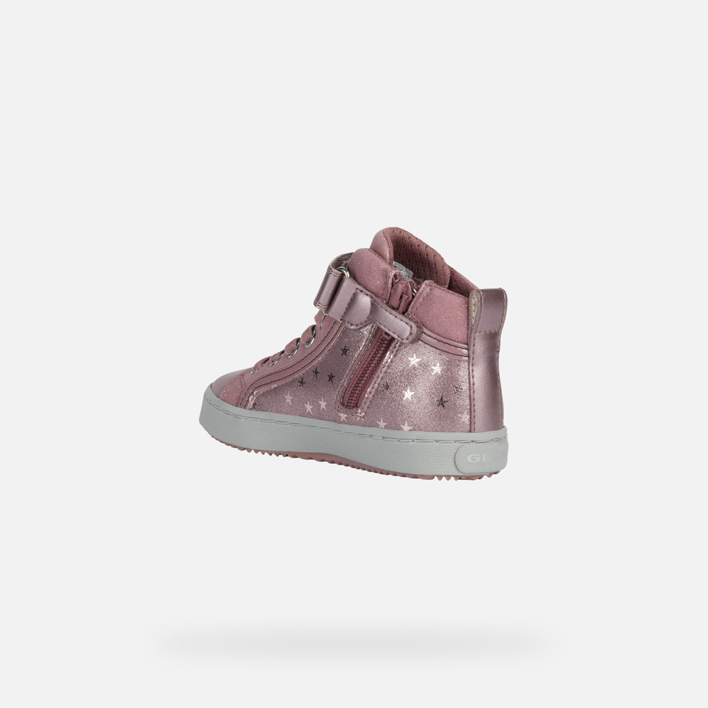 Geox® KALISPERA: Girl's Dark pink High Top Sneakers | Geox®