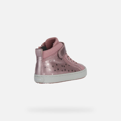 Geox® KALISPERA: Girl's Dark pink High Top Sneakers | Geox®