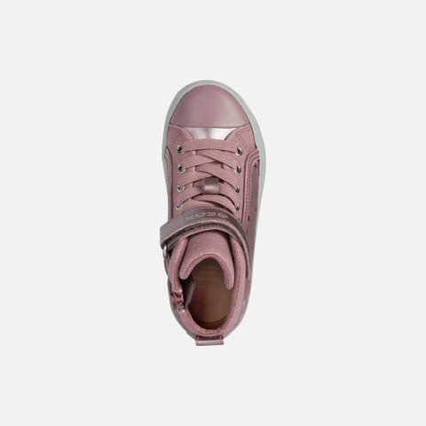 High top sneakers KALISPERA GIRL Dark Pink - image number 5 | GEOX