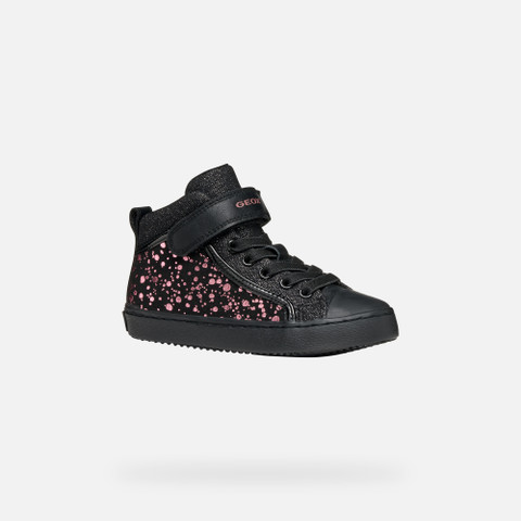 High top sneakers KALISPERA GIRL Black/Purple - image number 2 | GEOX