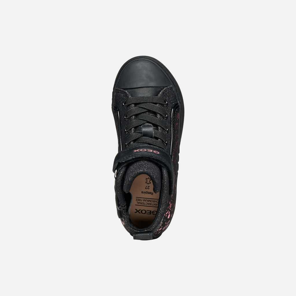 High top sneakers KALISPERA GIRL Black/Purple - image number 5 | GEOX