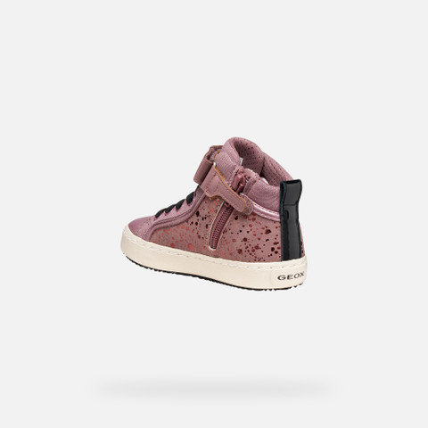 High top sneakers KALISPERA GIRL Dark rose/Black - image number 3 | GEOX