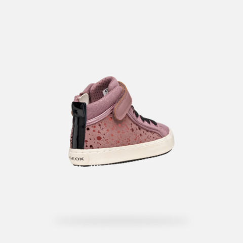 High top sneakers KALISPERA GIRL Dark rose/Black - image number 4 | GEOX