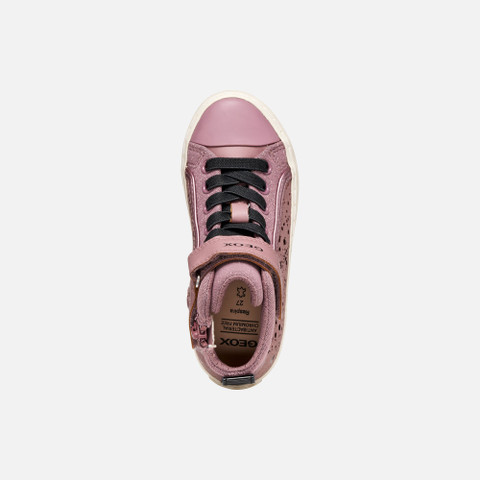 High top sneakers KALISPERA GIRL Dark rose/Black - image number 5 | GEOX