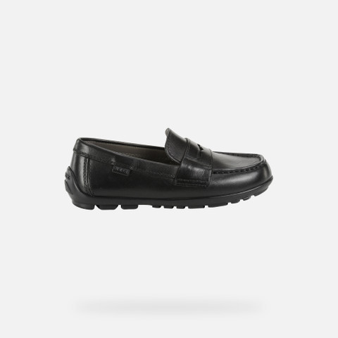leather loafers NEW FAST BOY Black - image number 1 | GEOX