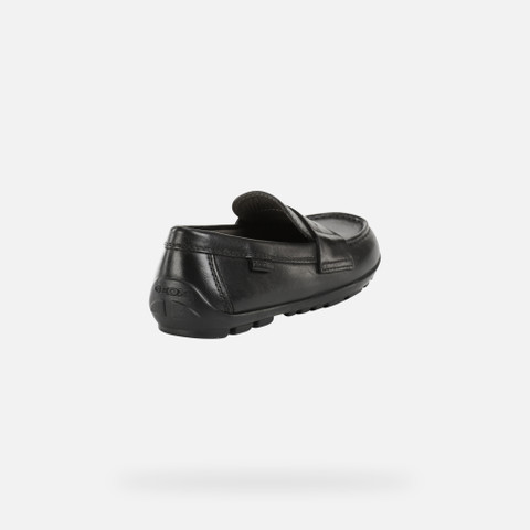 leather loafers NEW FAST BOY Black - image number 4 | GEOX