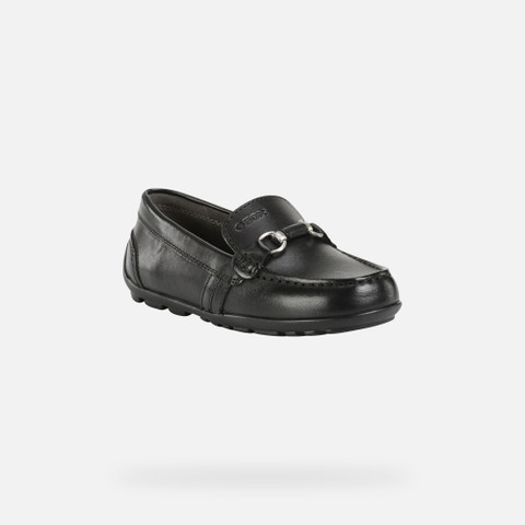 leather loafers NEW FAST BOY Black - image number 2 | GEOX