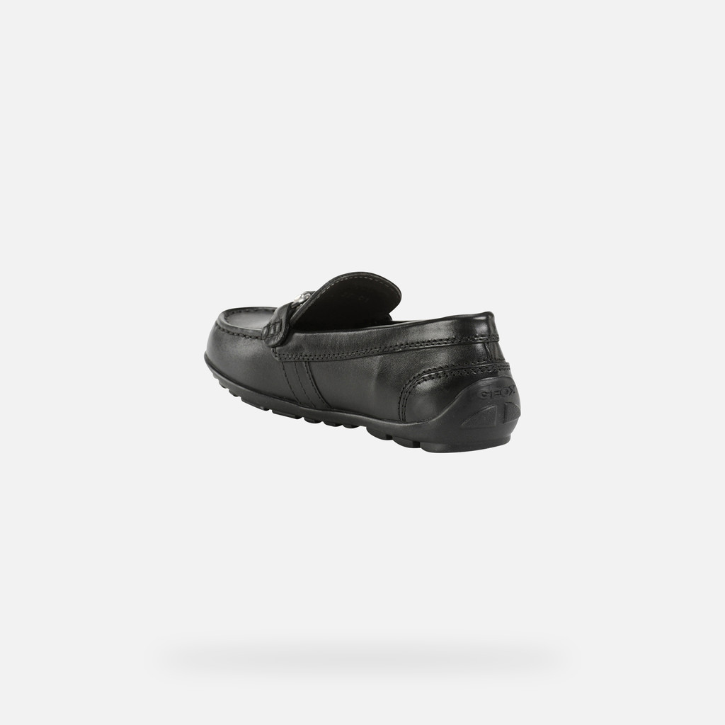 leather loafers NEW FAST BOY Black - image number 3 | GEOX
