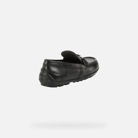 leather loafers NEW FAST BOY Black - image number 4 | GEOX