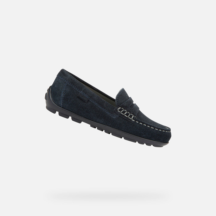 Suede loafers NEW FAST BOY Navy | GEOX