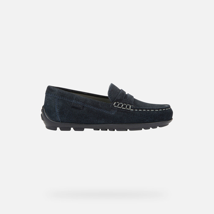 Suede loafers NEW FAST BOY Navy | GEOX