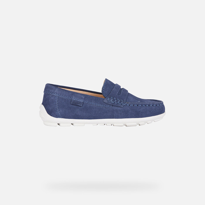 Suede loafers NEW FAST BOY Navy/White | GEOX